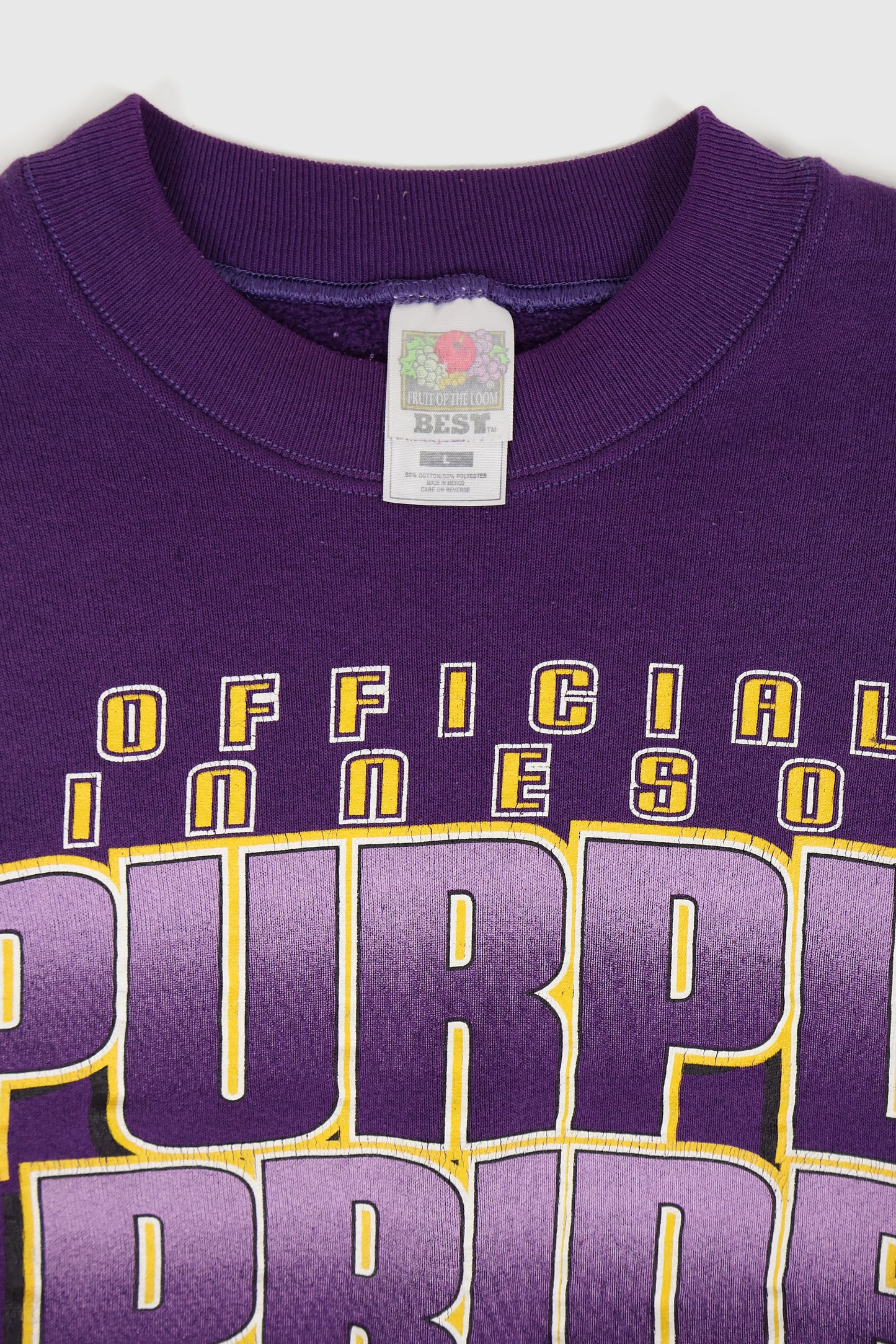 Vintage Minnesota Vikings Purple Pride Crewneck Image 2