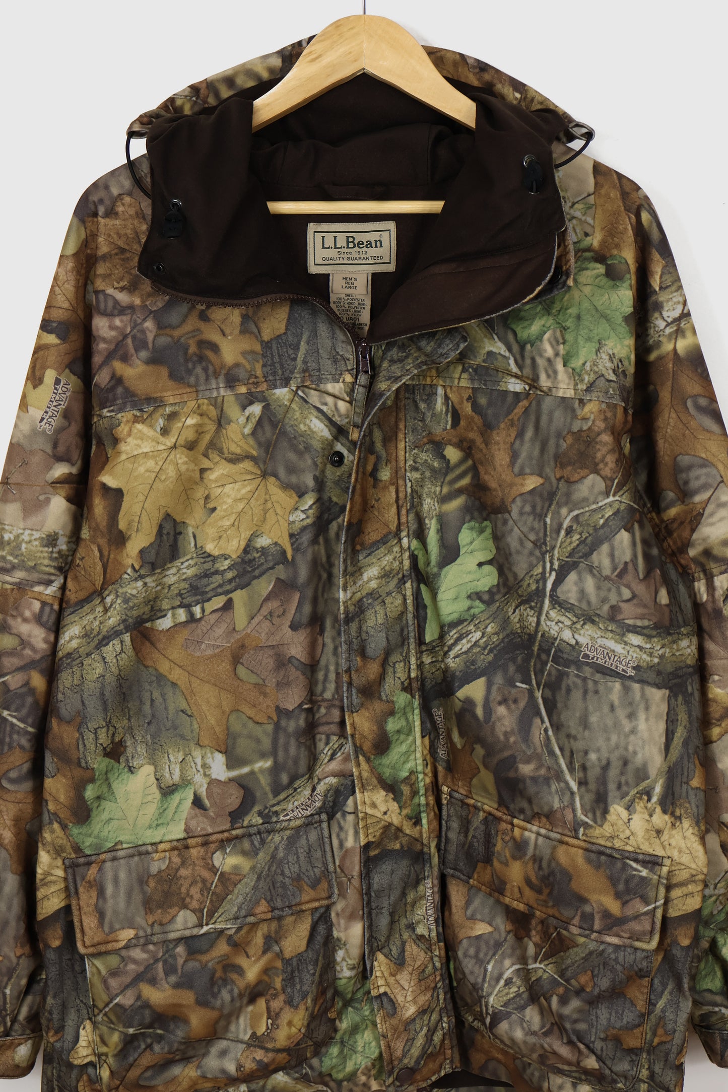 Vintage L.L. Bean Full Zip Real Tree Camo Jacket