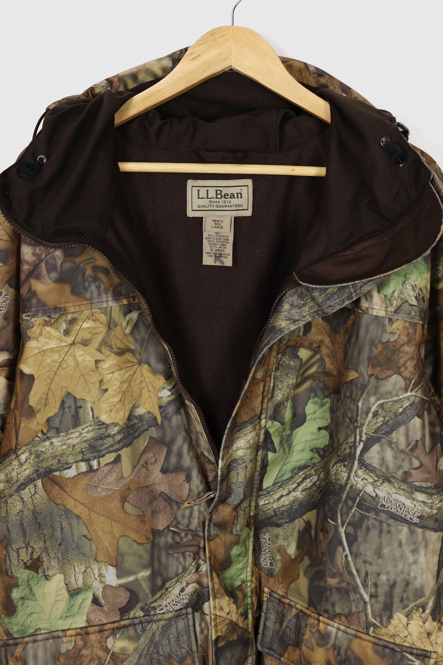 Vintage L.L. Bean Full Zip Real Tree Camo Jacket