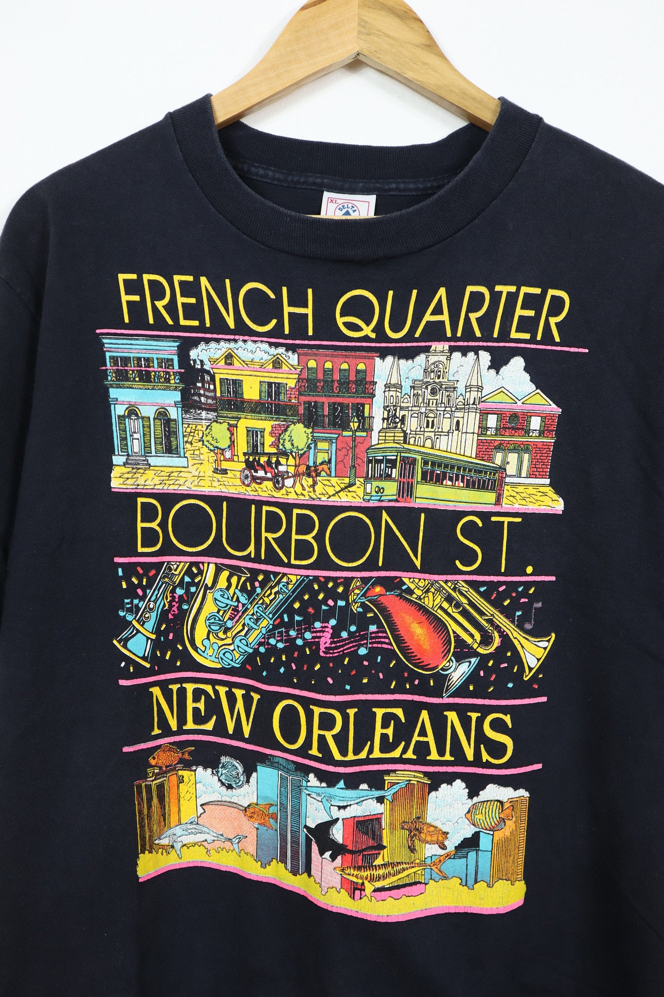 Vintage French Quarter Bourbon St Tee