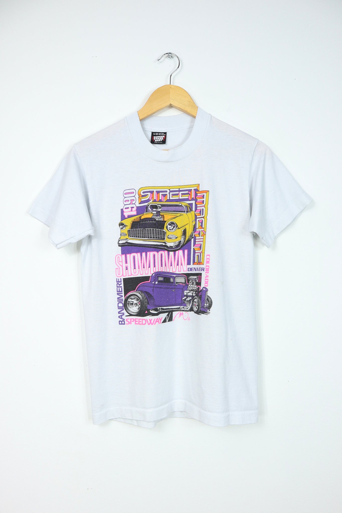 Vintage 1990 Denver Speedway Showdown Tee