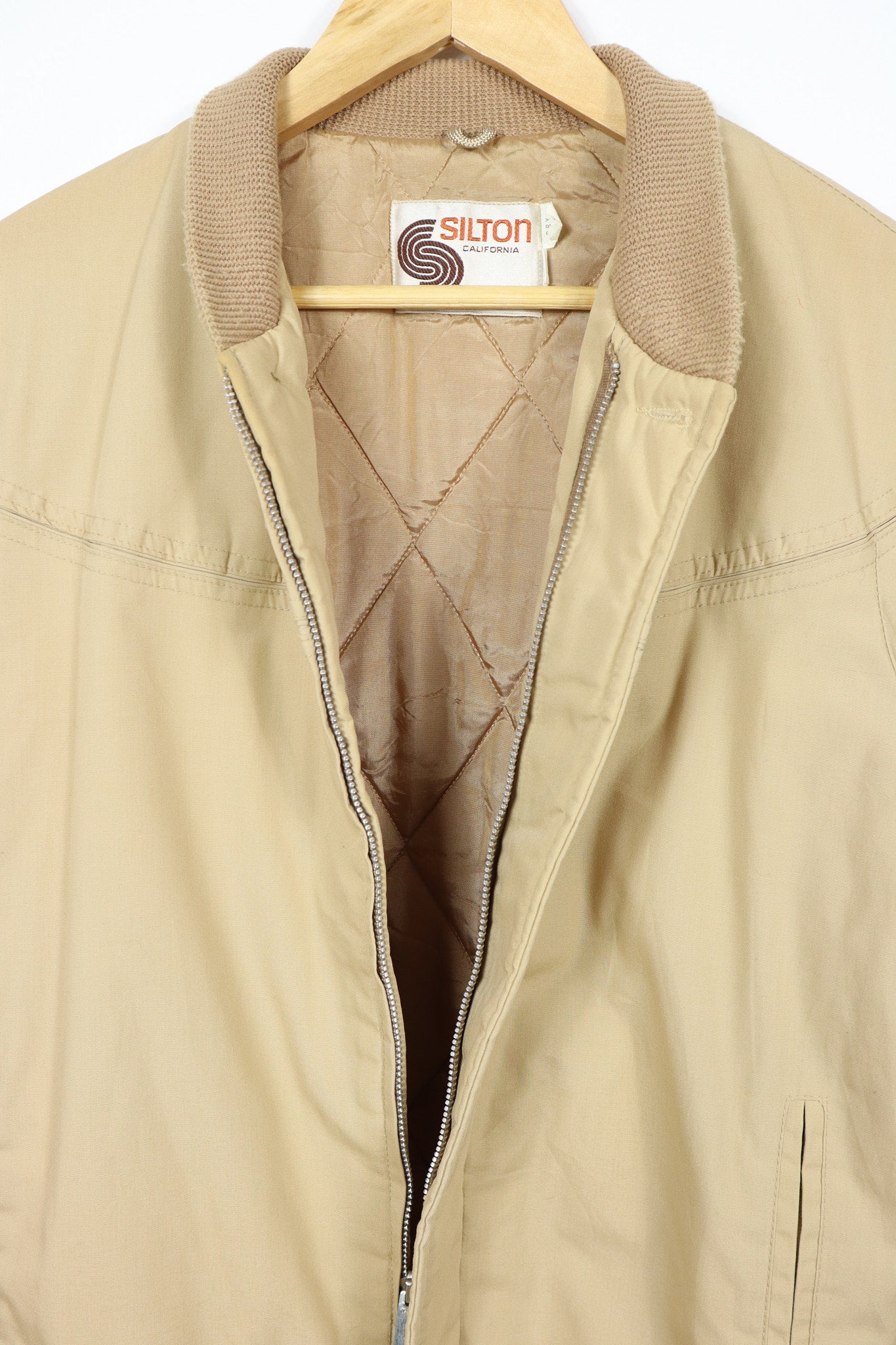 Vintage Beige Full Zip Jacket