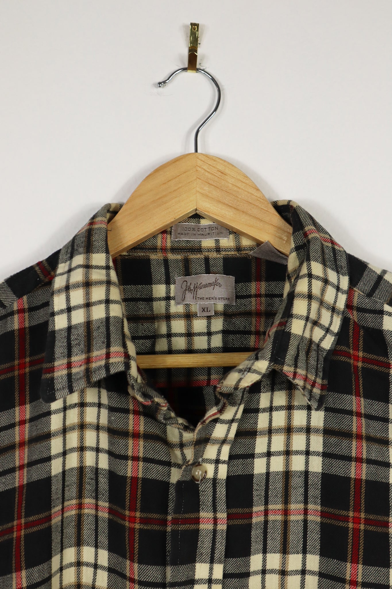 Flannel Button-Down Shirt