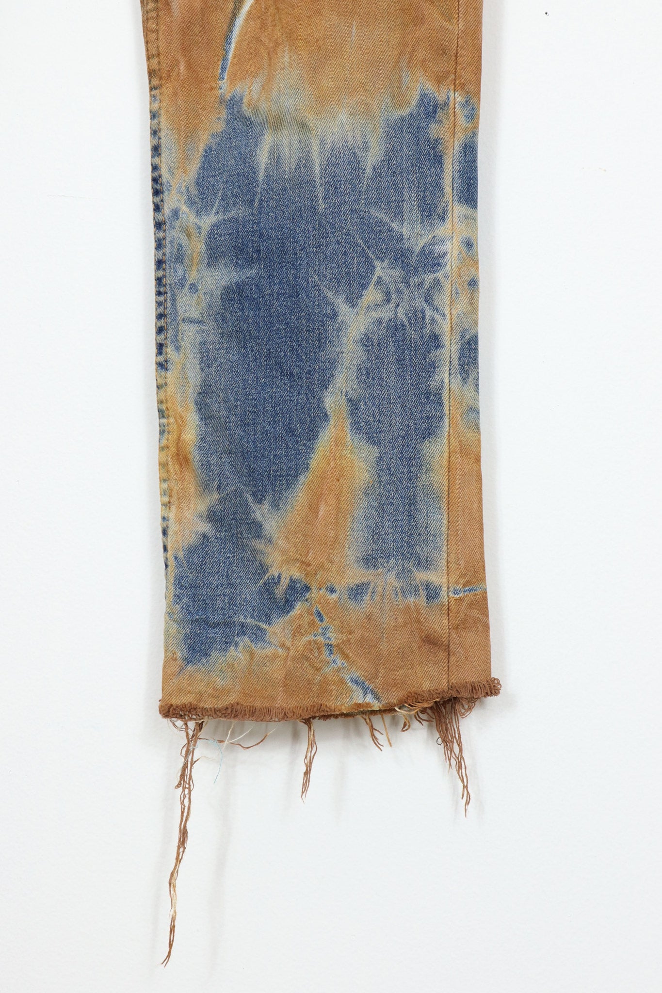 Vintage Reworked Rust Dyed Levis Skinny Fit Jeans