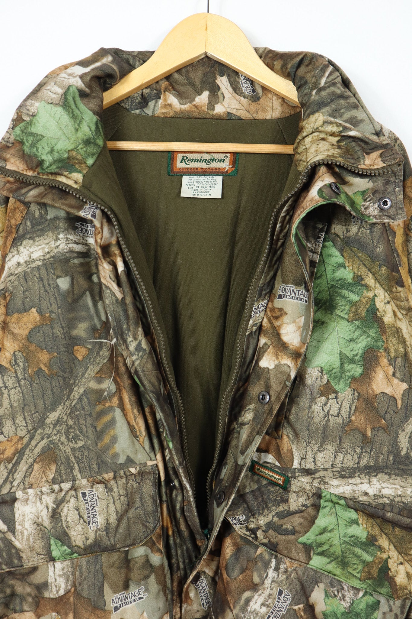 Vintage Camo Insulated Full Zip Jacket