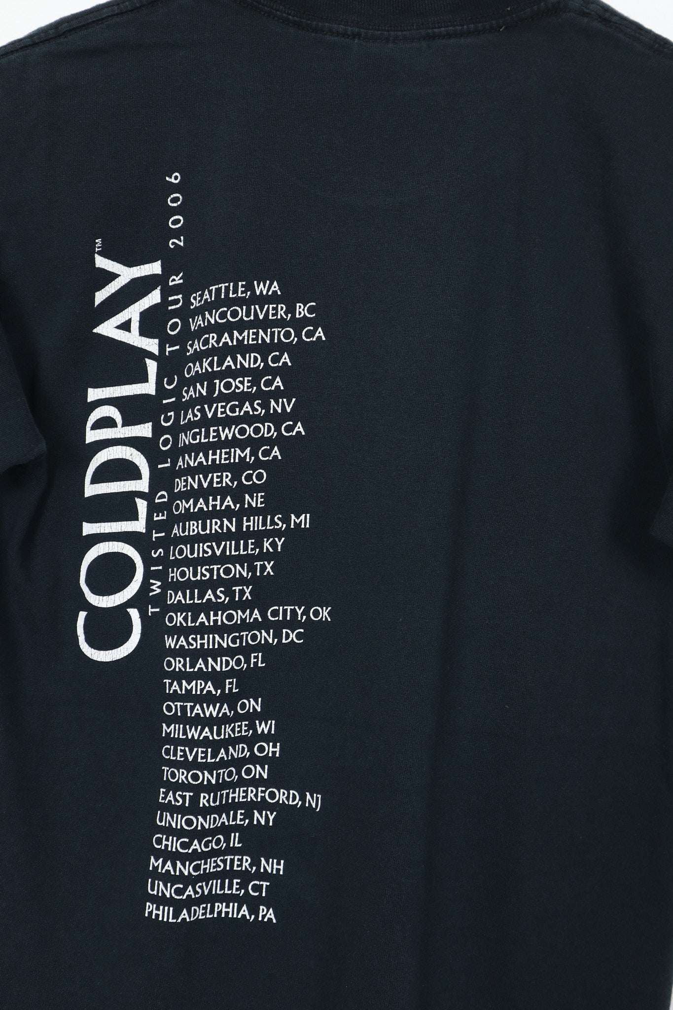 Vintage Coldplay Twisted Logic Tour Tee