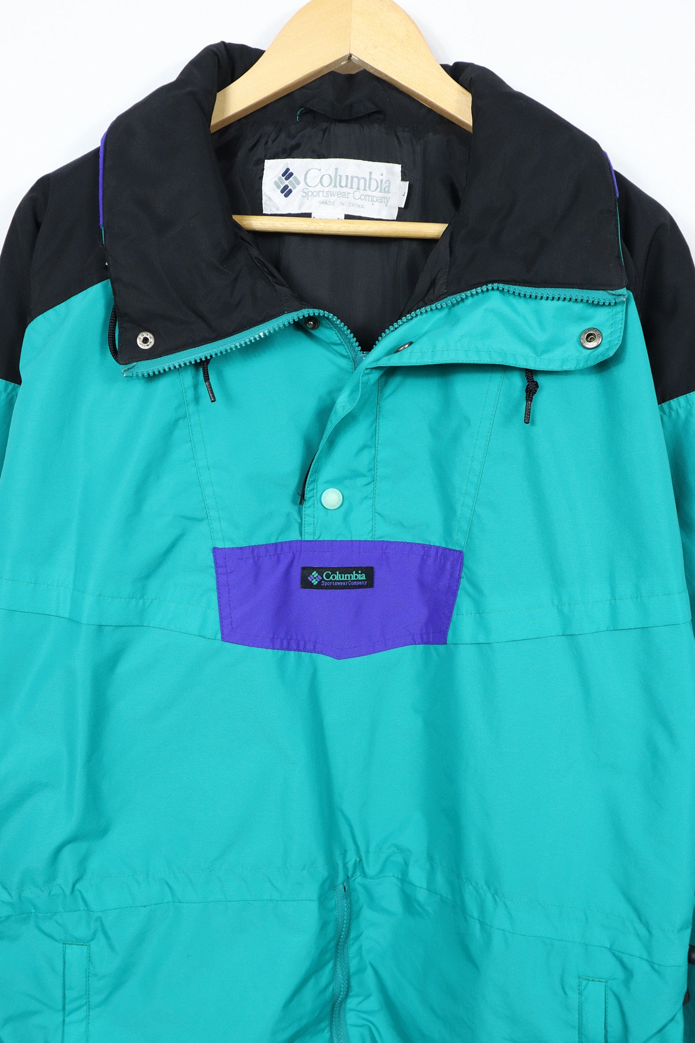 Vintage Columbua Quarter Zip Shell Jacket