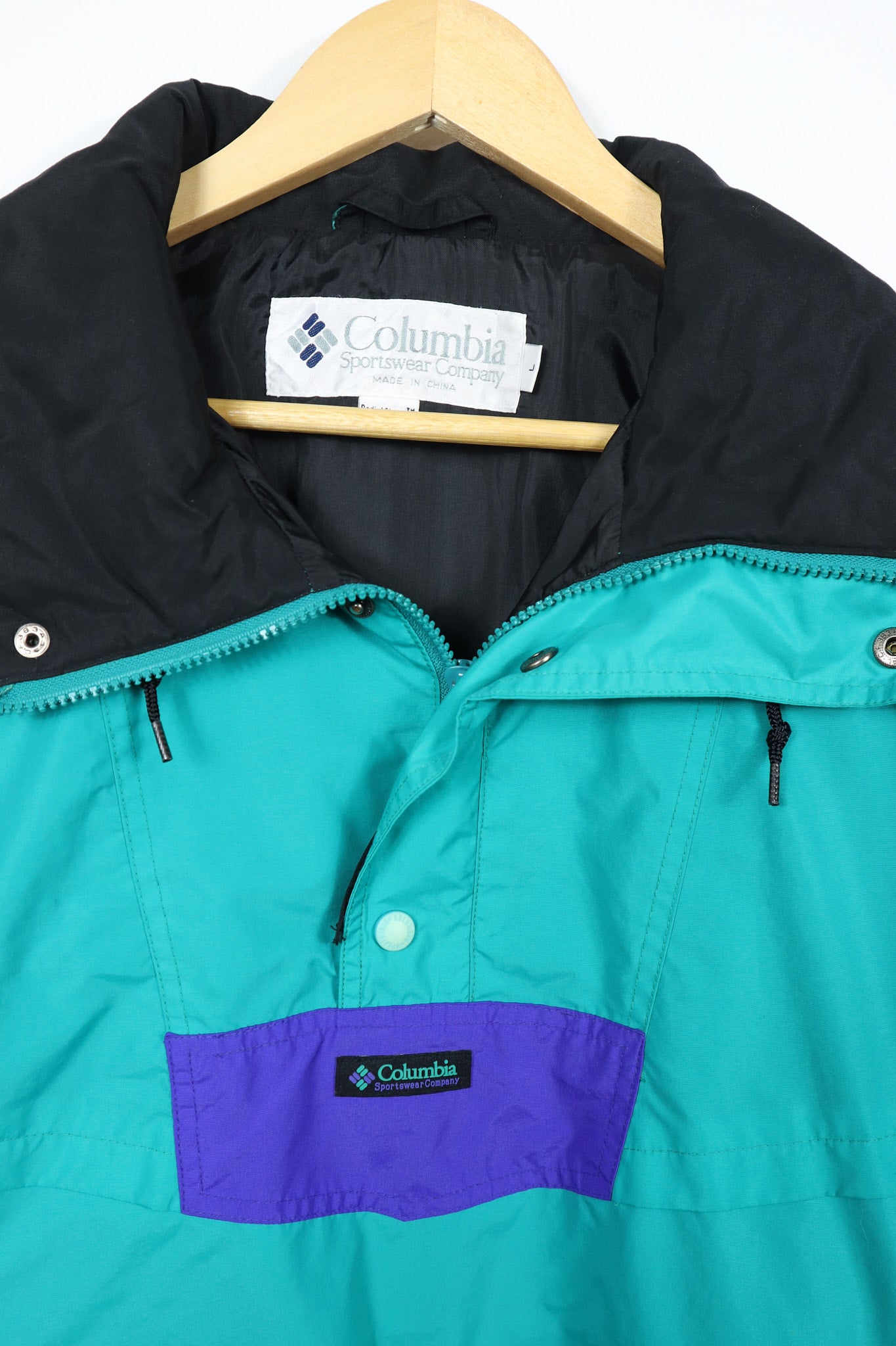 Vintage Columbua Quarter Zip Shell Jacket