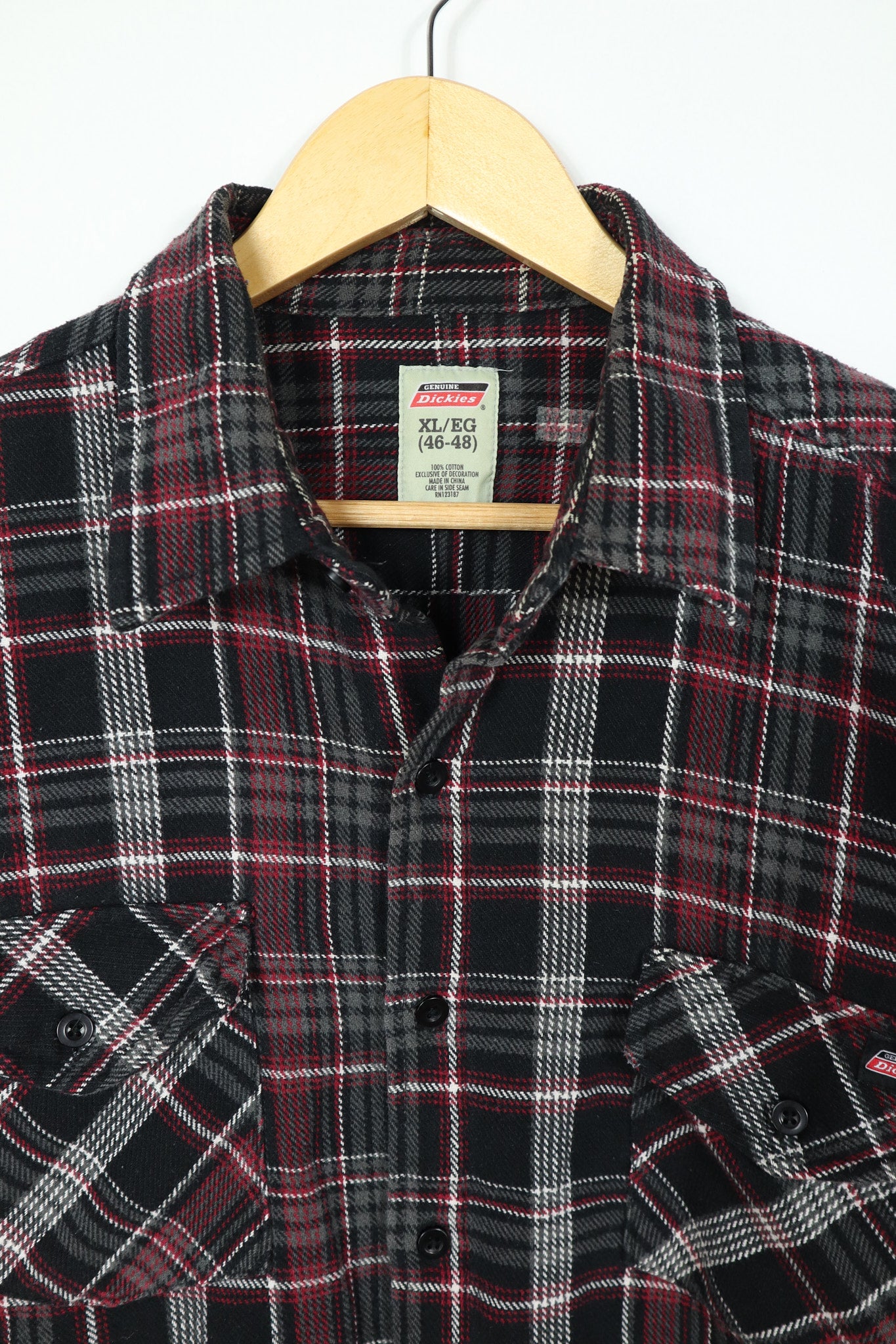 Vintage Heavyweight Plaid Dickies Button-Down 01