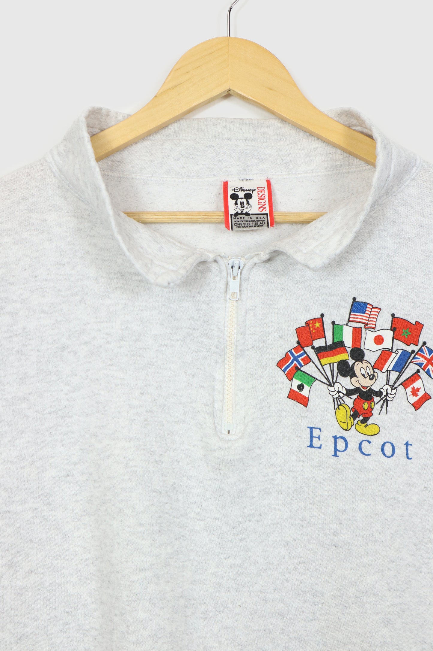 Vintage Disney Epcot Quarter Zip Sweatshirt