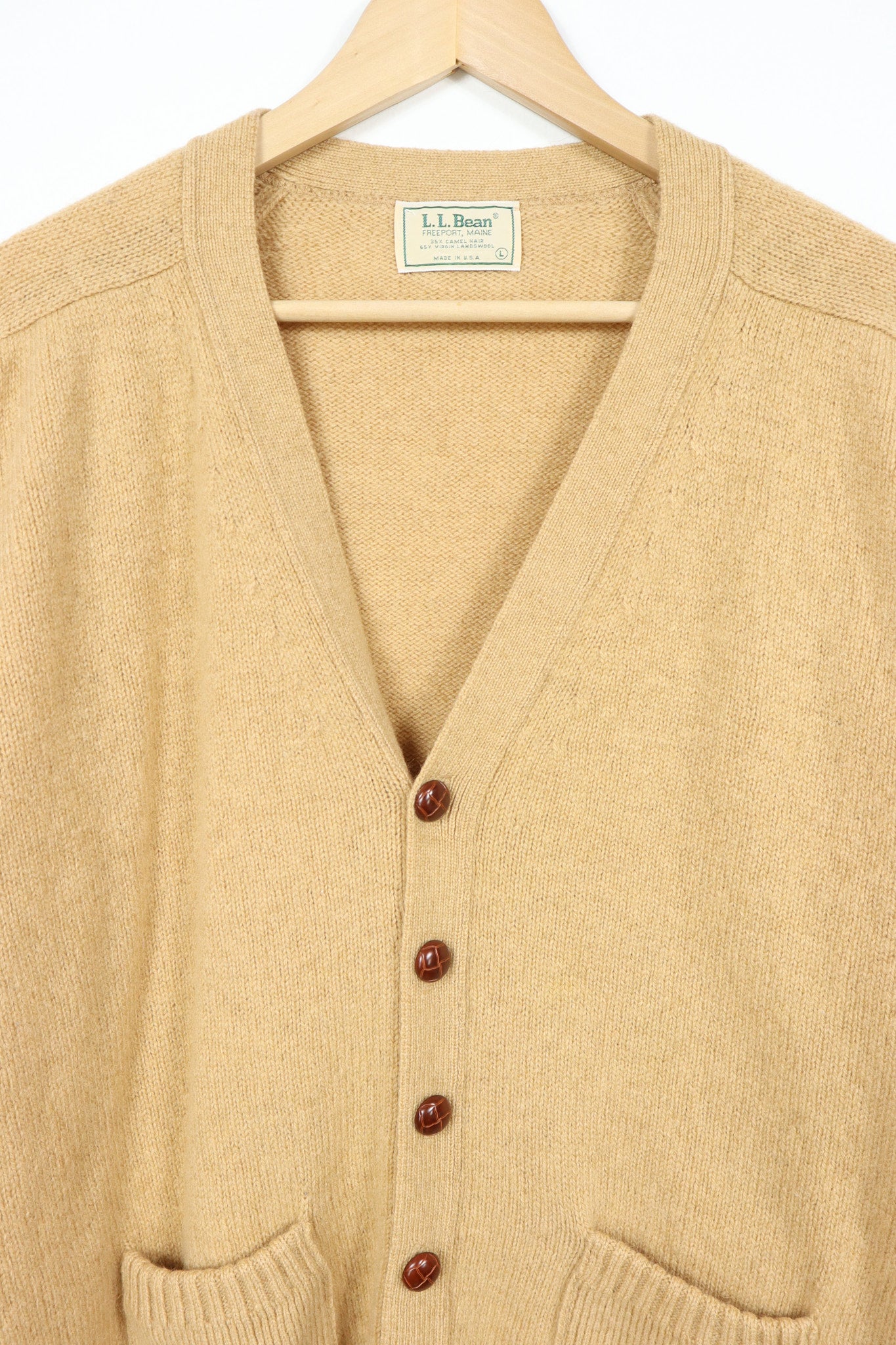 Vintage L.L. Bean Elbow Patch Cardigan