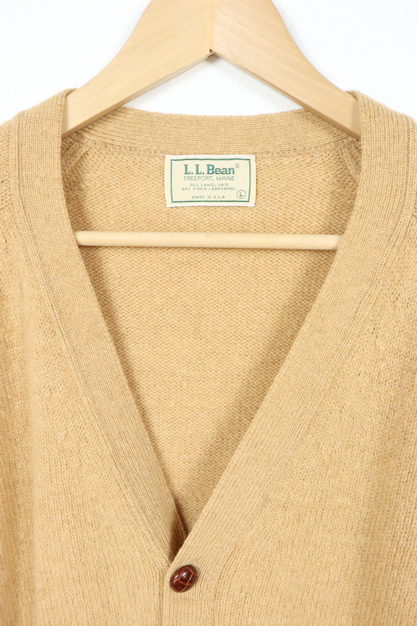 Vintage L.L. Bean Elbow Patch Cardigan