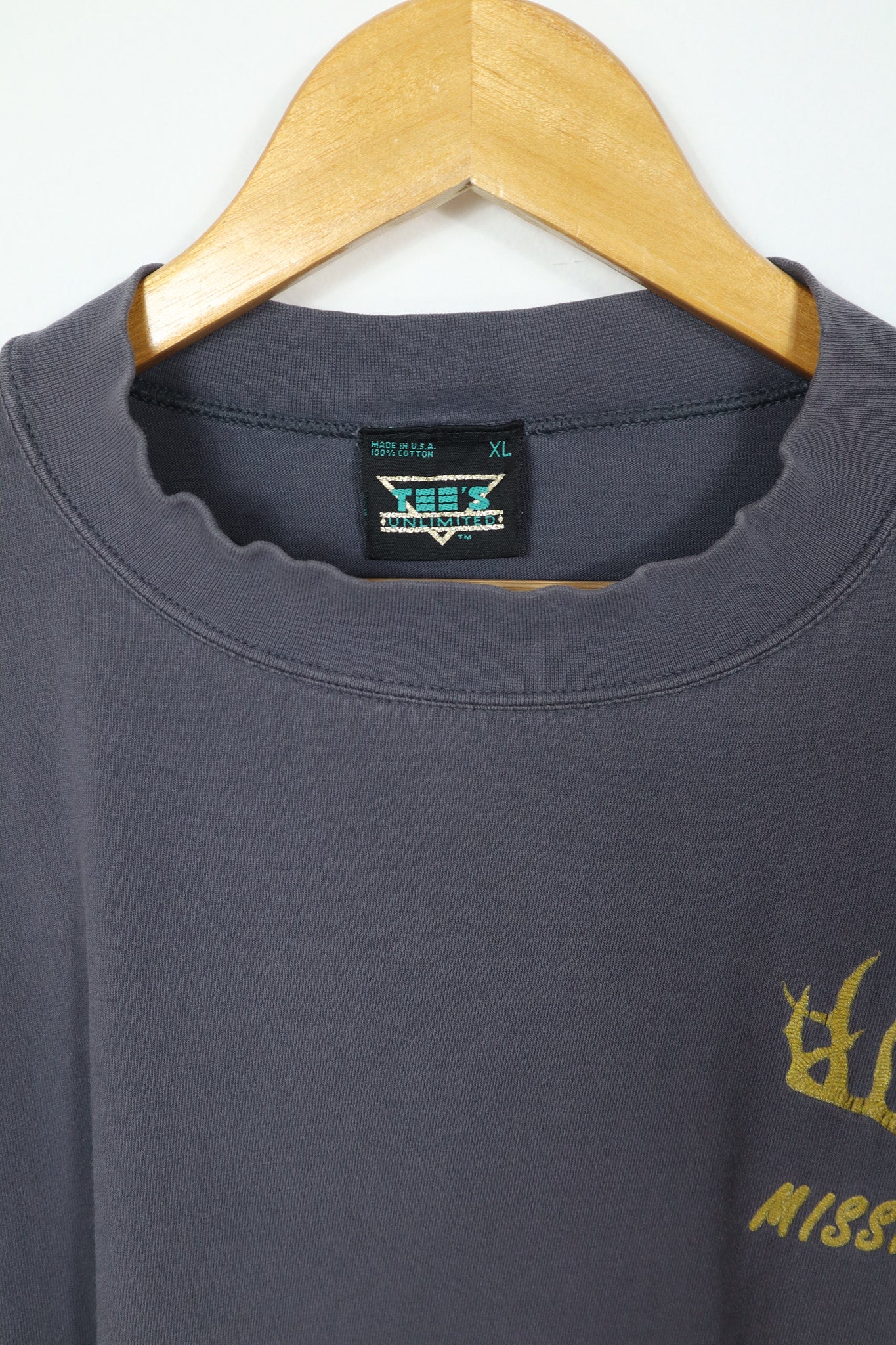 Vintage Long Sleeve Mississippi Buck Tee