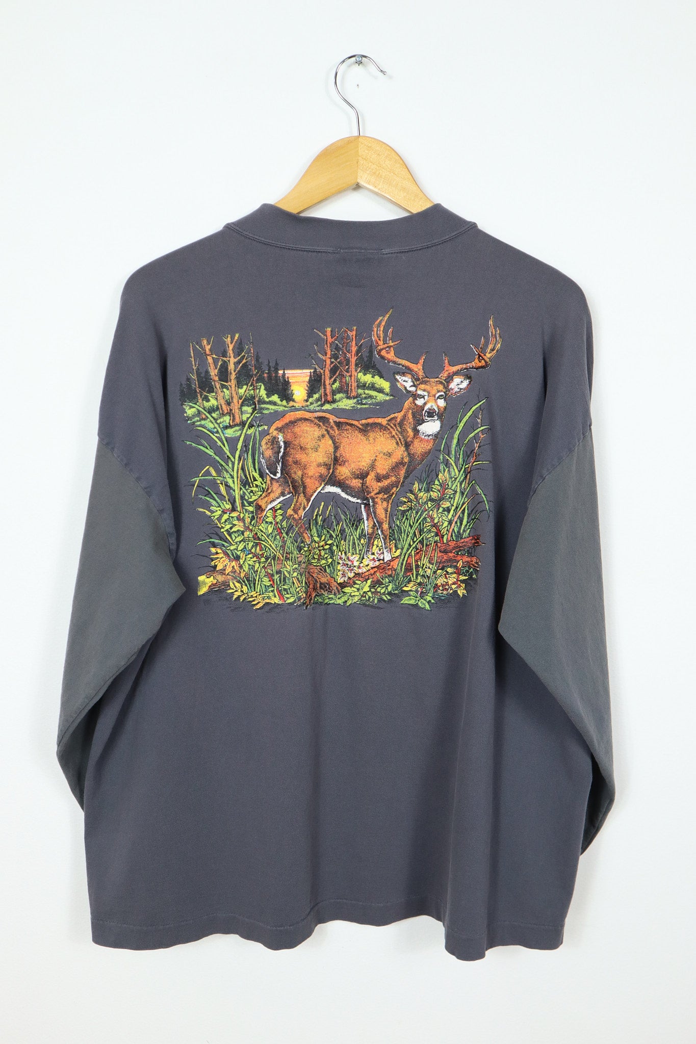 Vintage Long Sleeve Mississippi Buck Tee