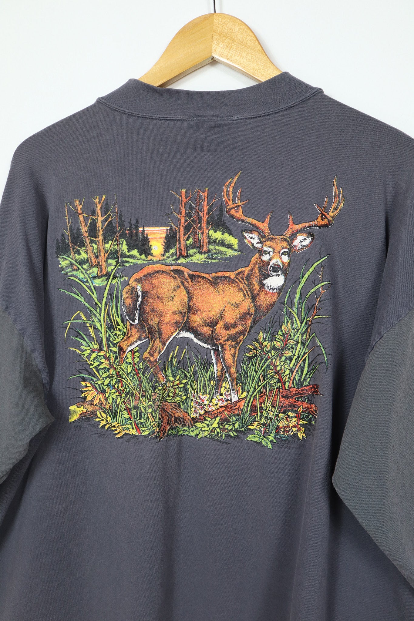Vintage Long Sleeve Mississippi Buck Tee