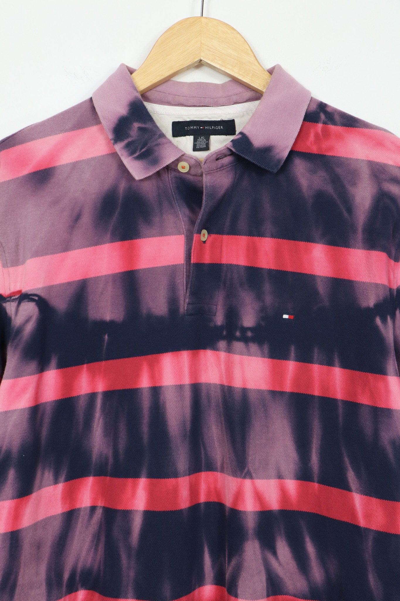 Reworked Tommy Hilfiger Bleached Polo 03