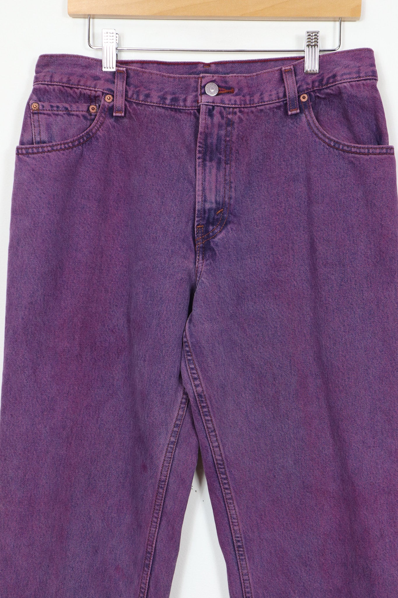 Vintage Reworked Overdyed Levis Relaxed Fit Jeans