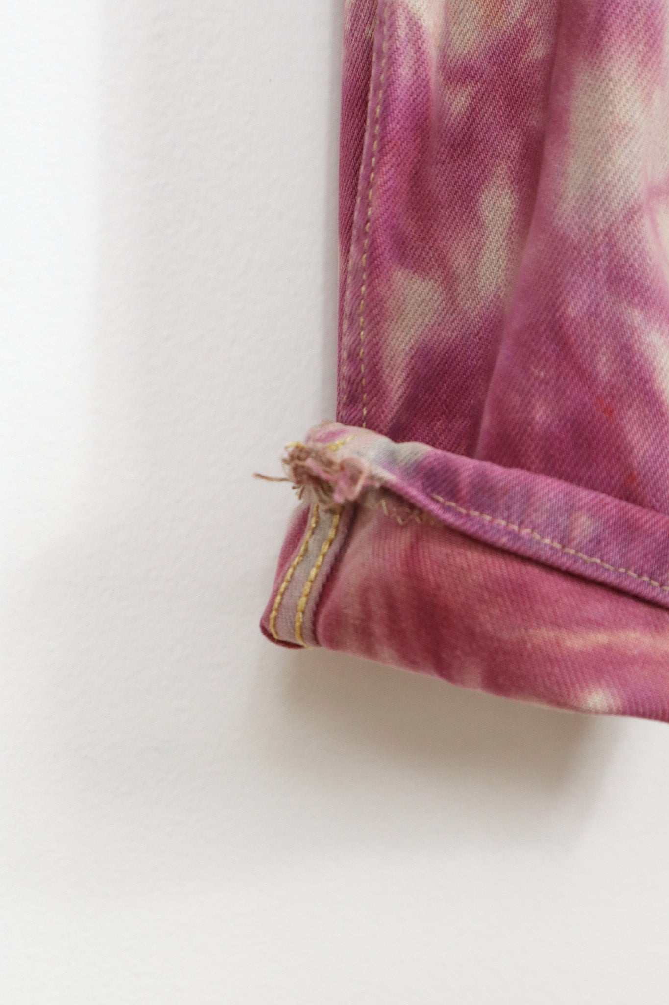 Vintage Reworked Red Dyed Levi's Jeans