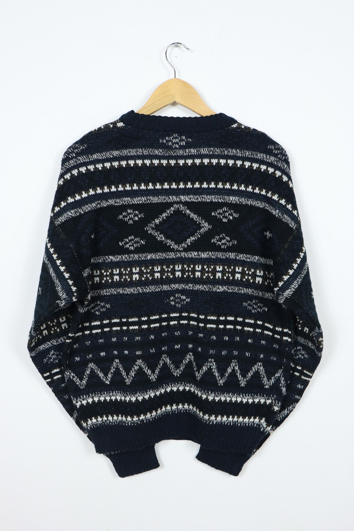 Vintage Blue Pattern Sweater