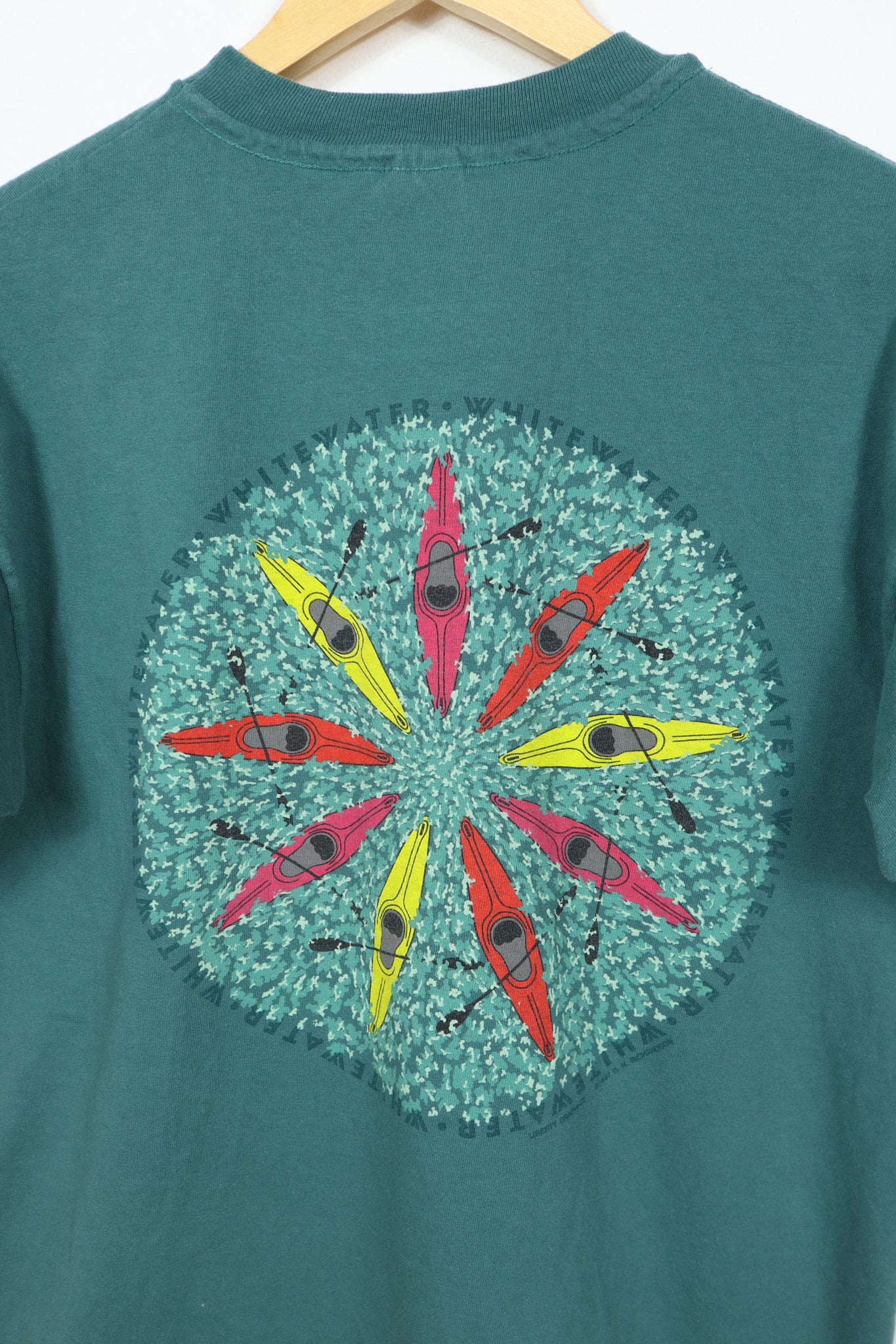 Vintage White Water Kayak Tee