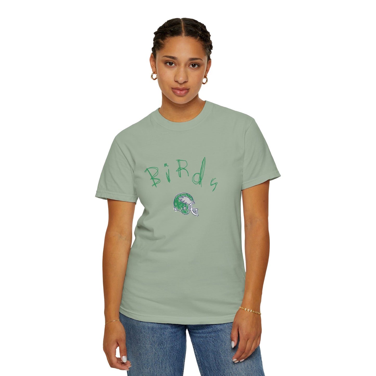 Birds Crayon Helmet Tee