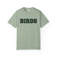 Birds Plaid Block Font Graphic Tee