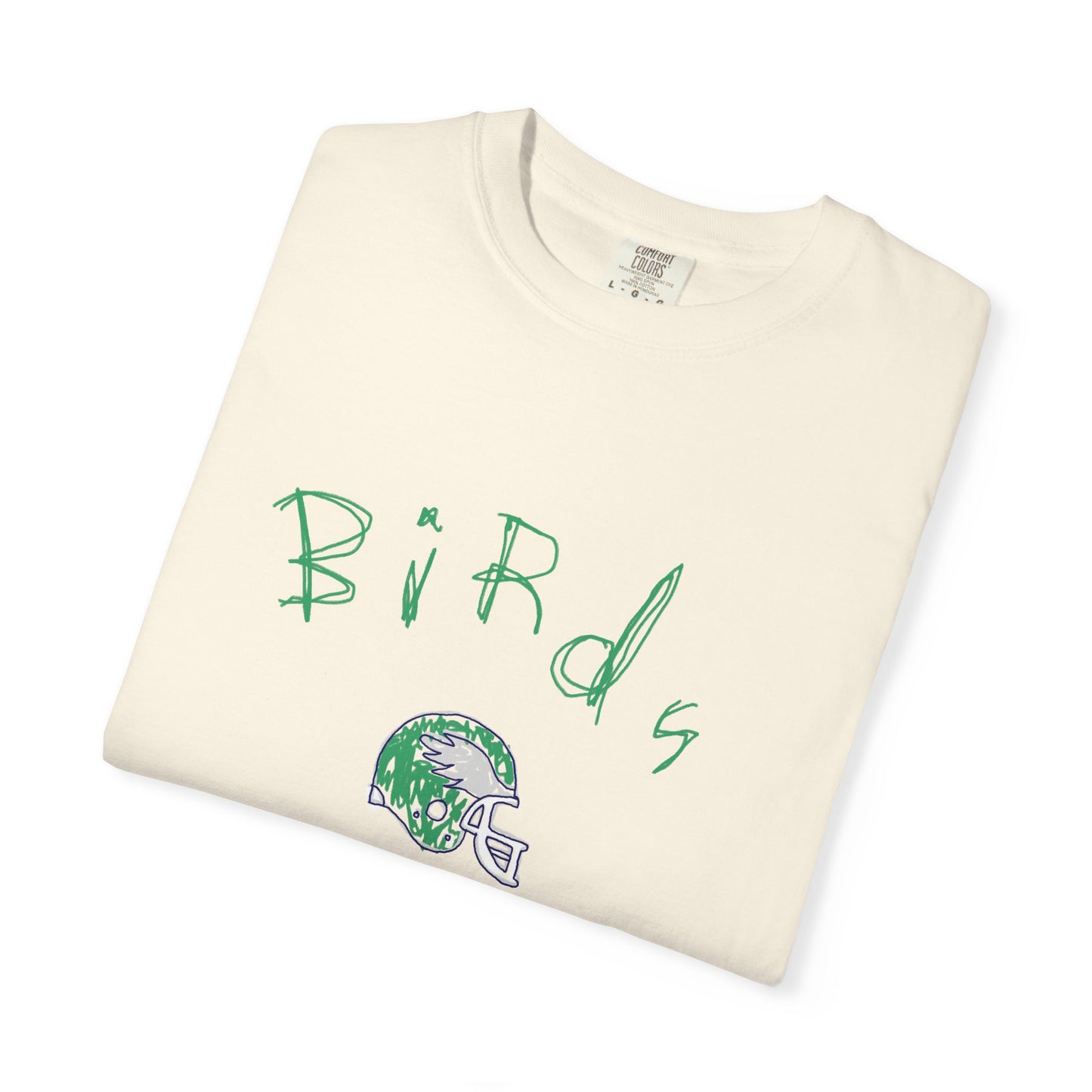 Birds Crayon Helmet Tee