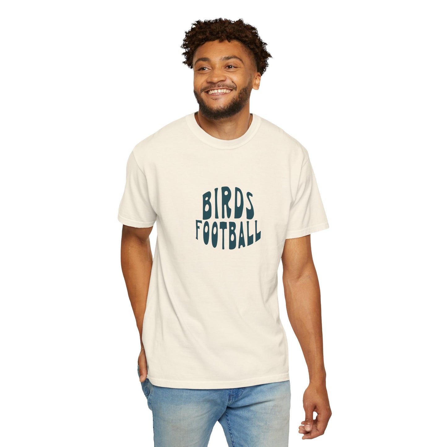 Birds Football Retro Wave Sports Tee