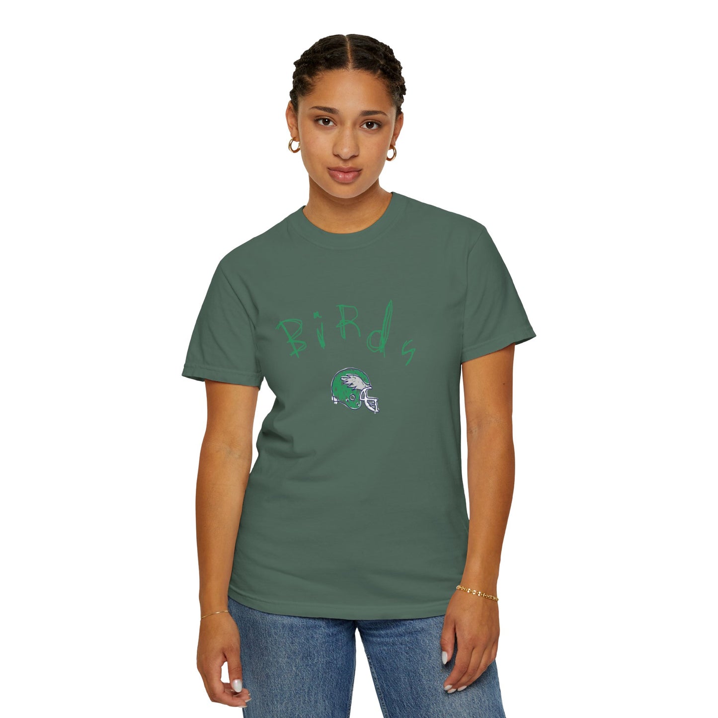 Birds Crayon Helmet Tee
