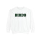 Birds Plaid Block Font Sweatshirt