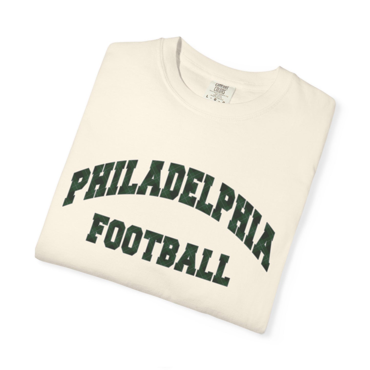 Philadelphia Football Plaid Block Print Tee