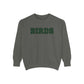 Birds Plaid Block Font Sweatshirt
