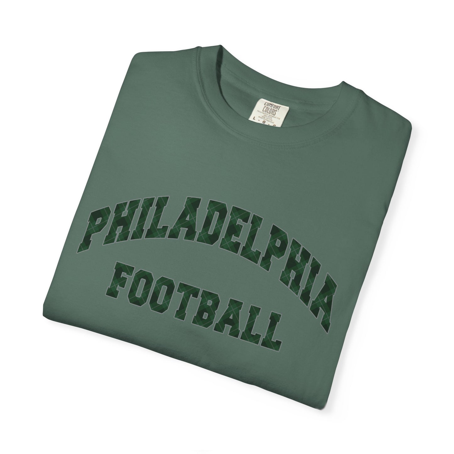 Philadelphia Football Plaid Block Print Tee