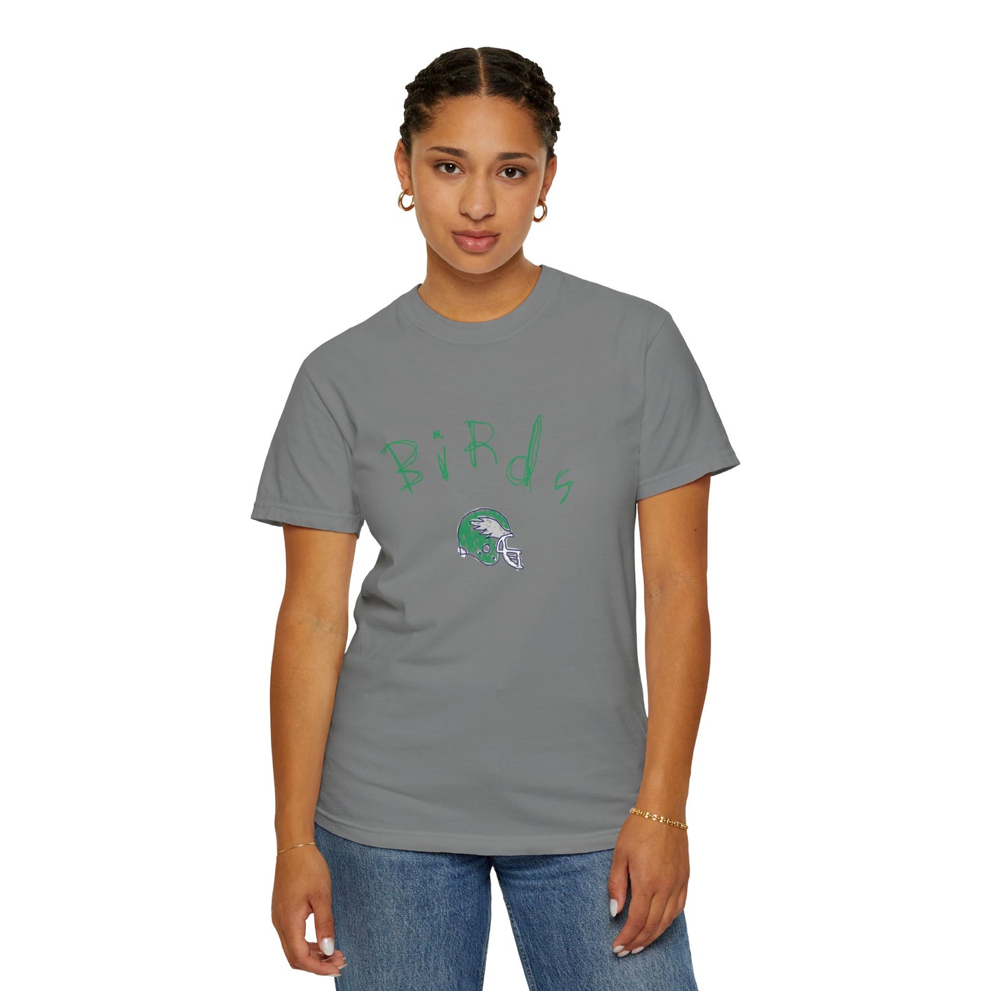 Birds Crayon Helmet Tee