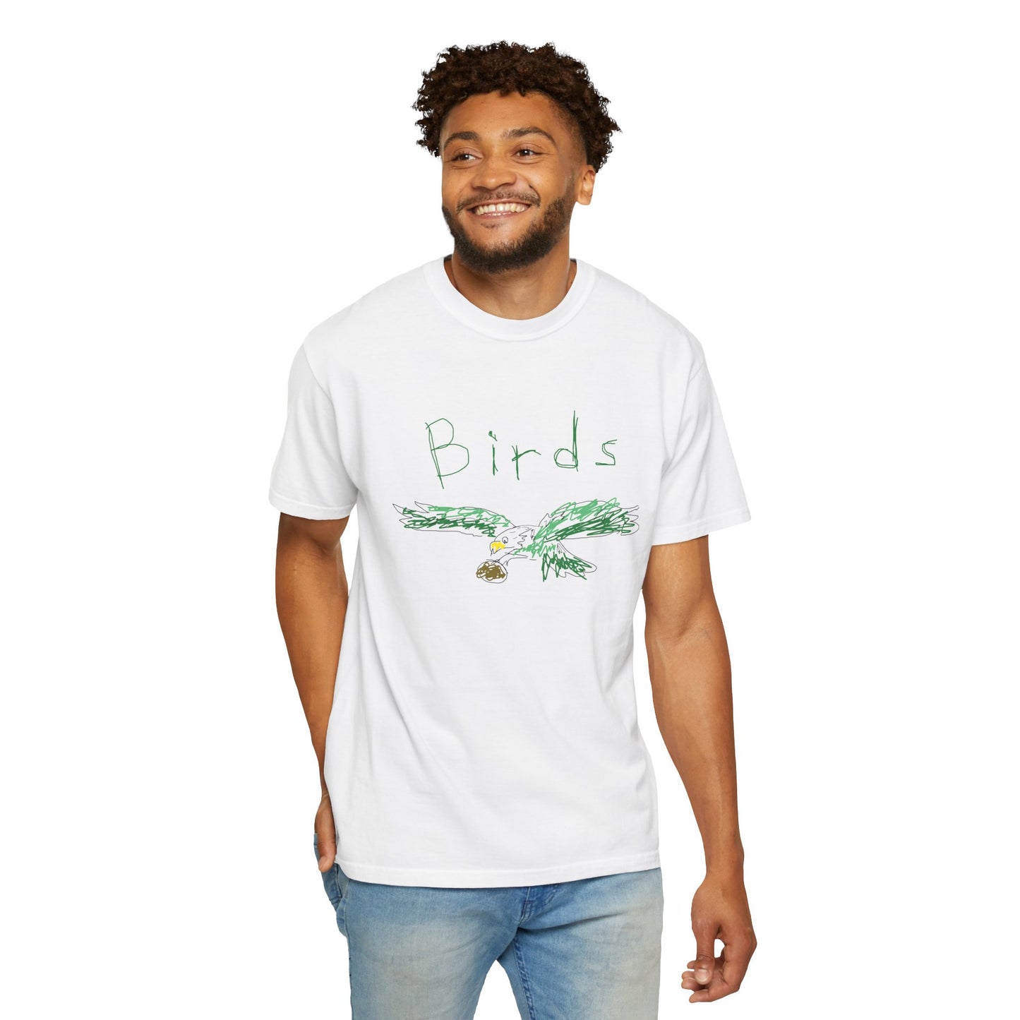 Birds Crayon Graphic Tee
