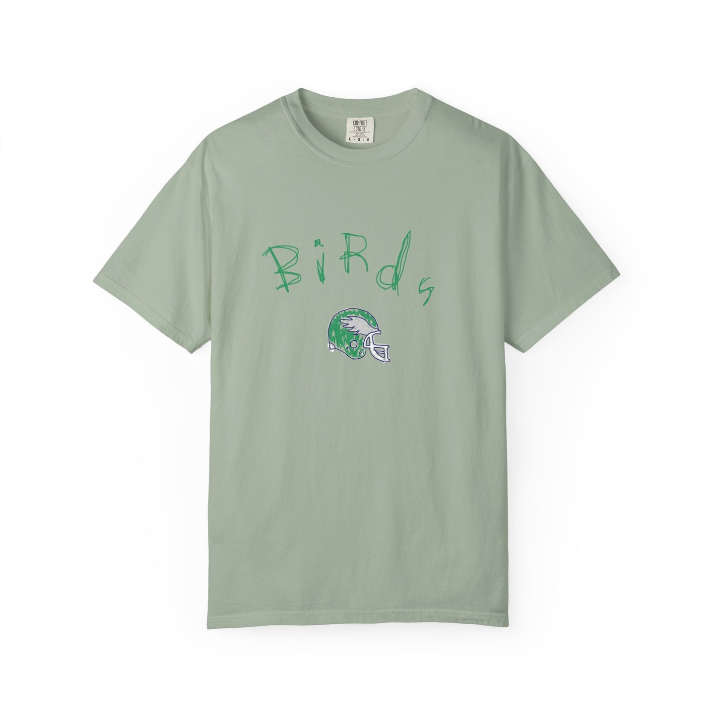 Birds Crayon Helmet Tee