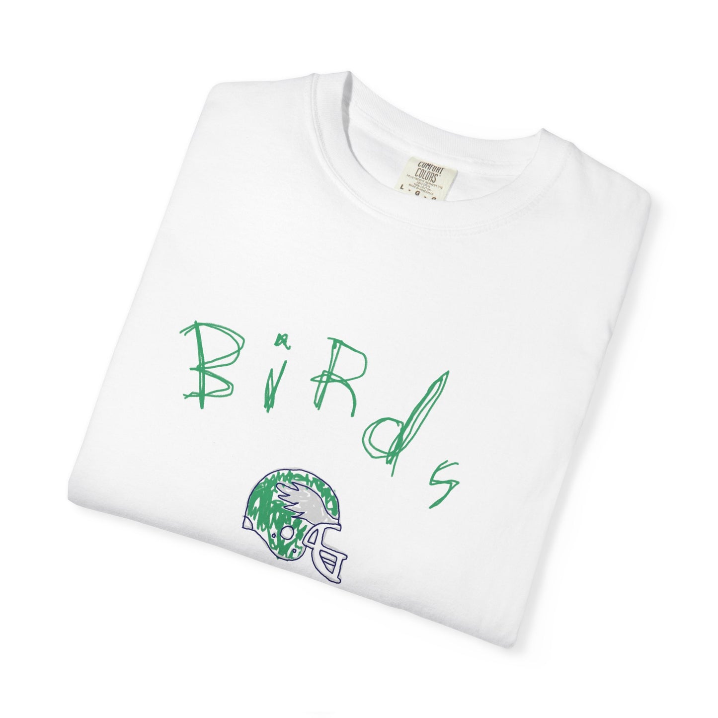 Birds Crayon Helmet Tee