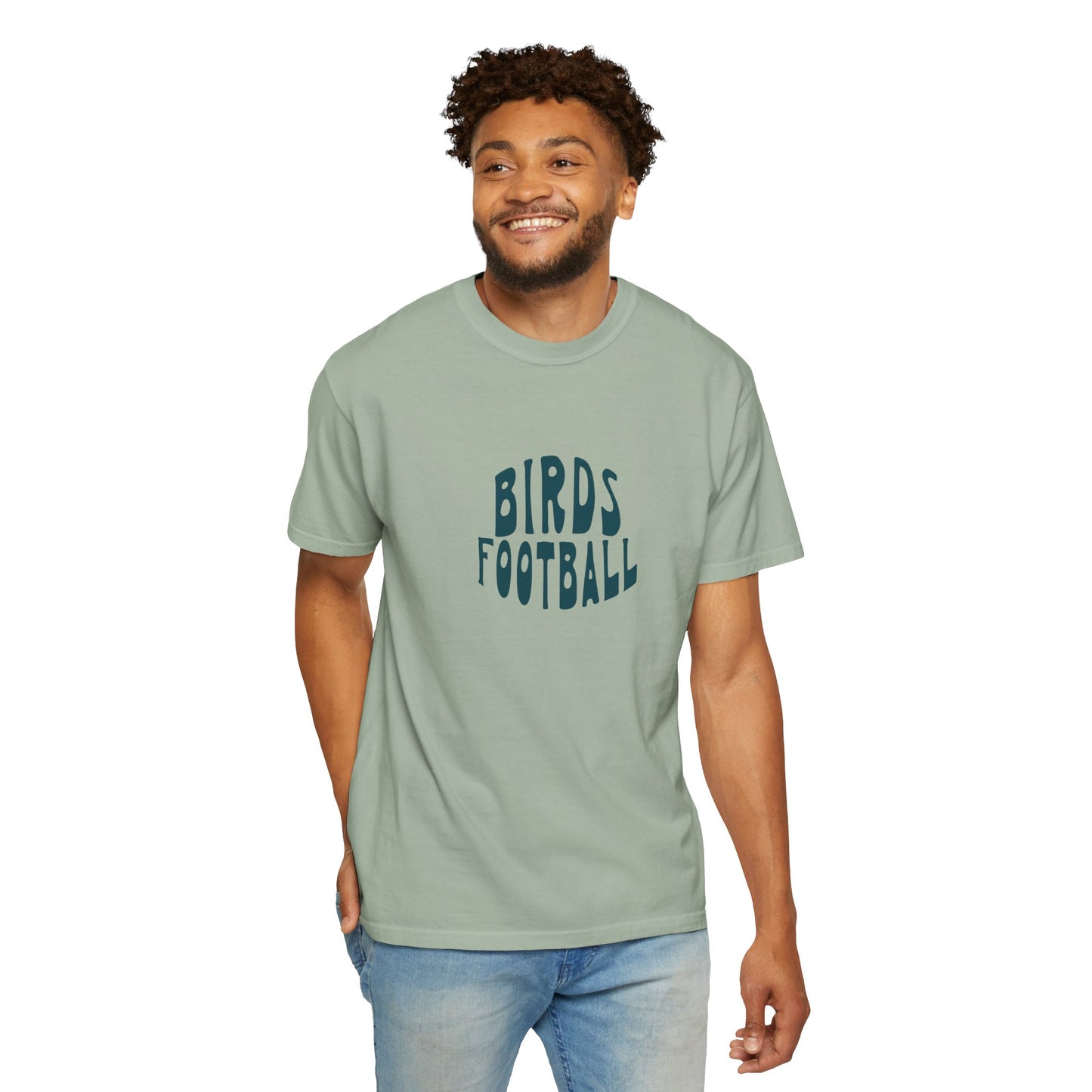 Birds Football Retro Wave Sports Tee