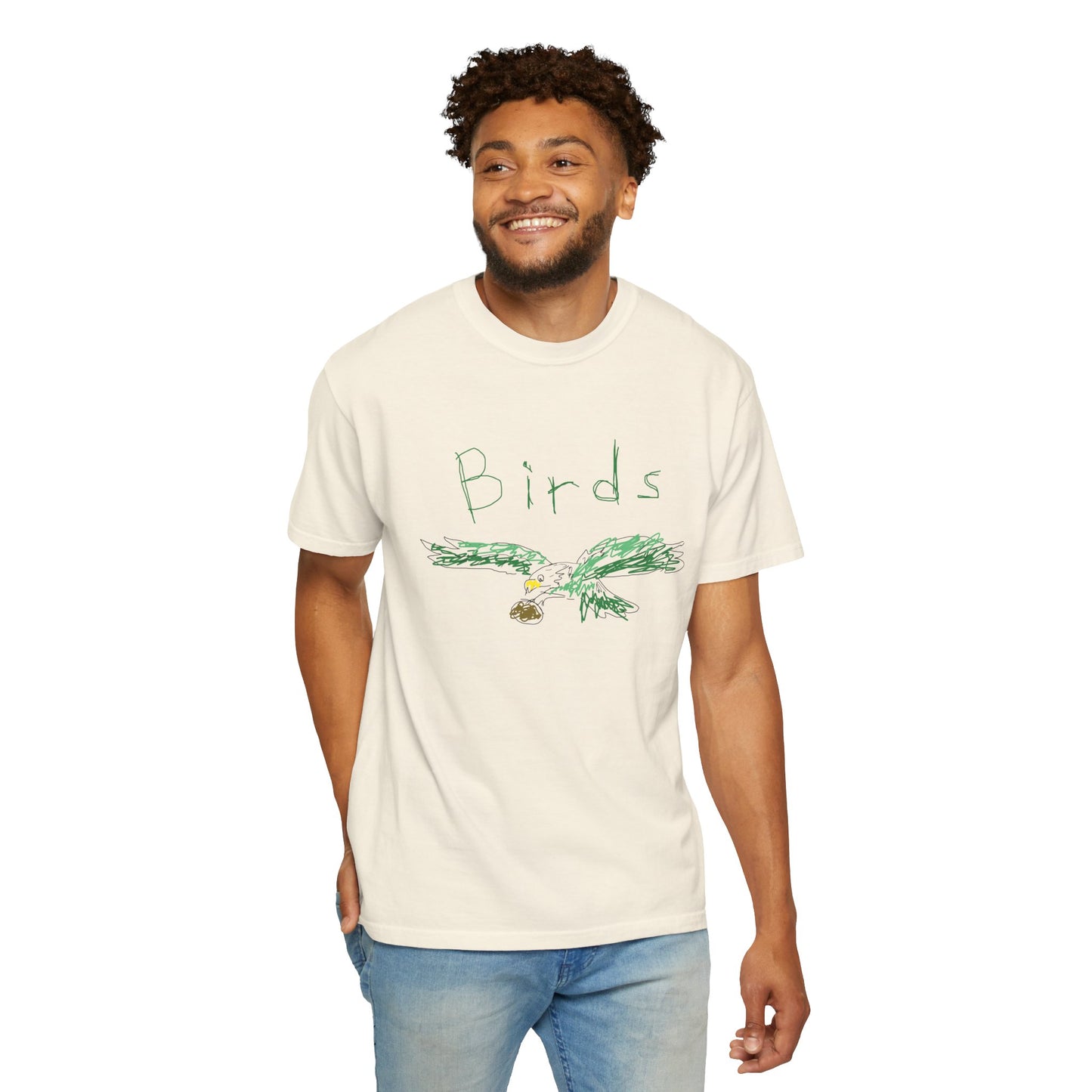 Birds Crayon Graphic Tee