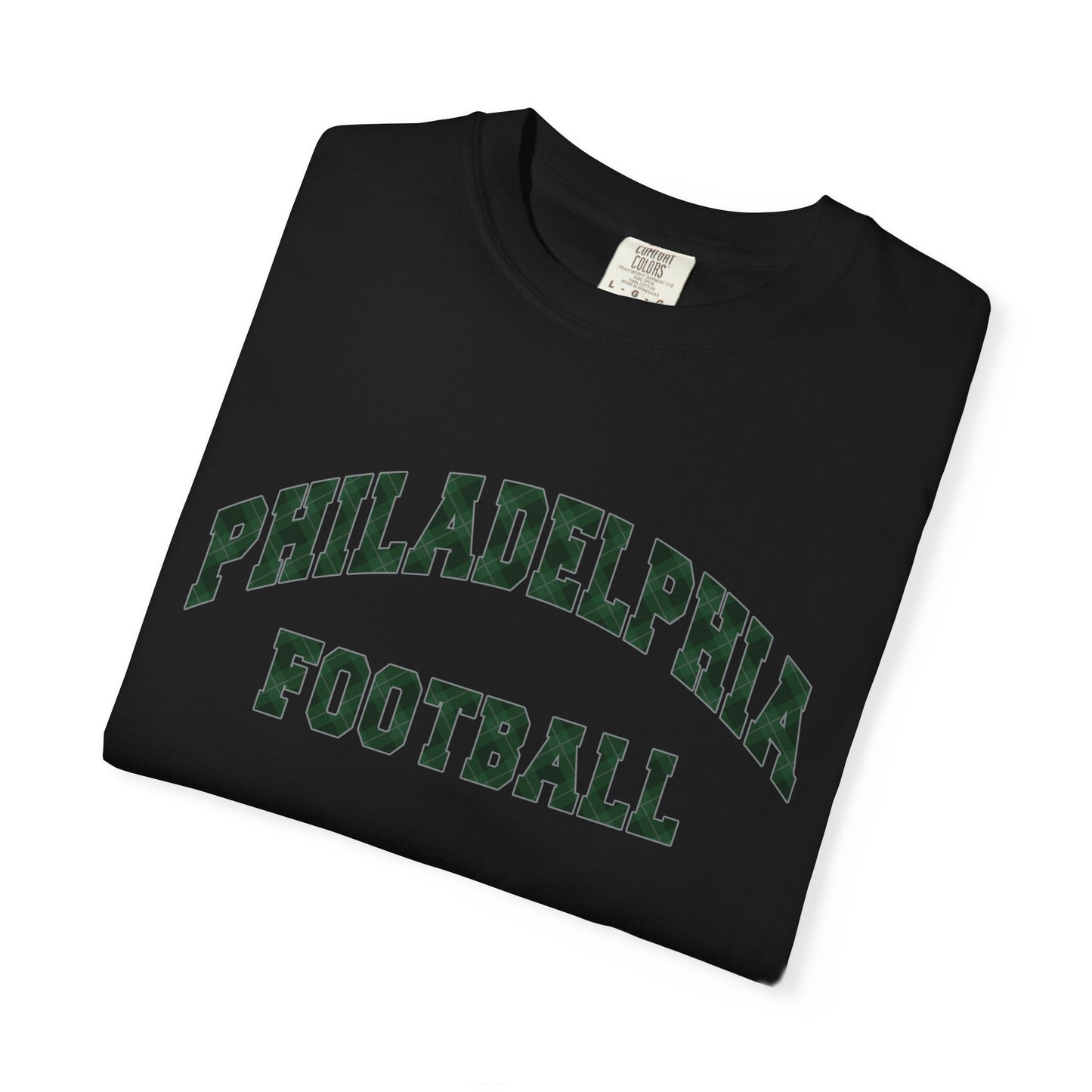 Philadelphia Football Plaid Block Print Tee