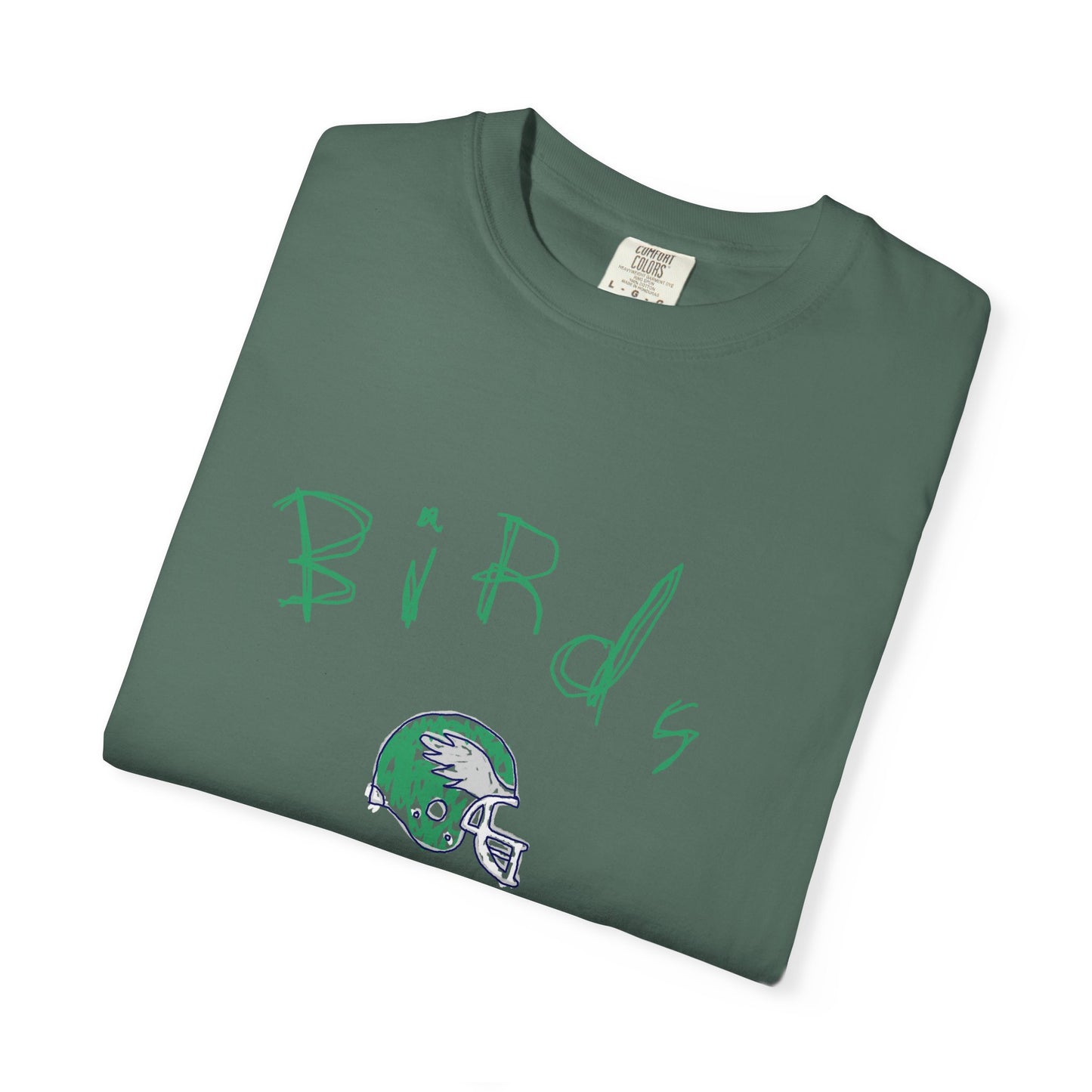 Birds Crayon Helmet Tee