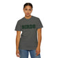 Birds Plaid Block Font Graphic Tee