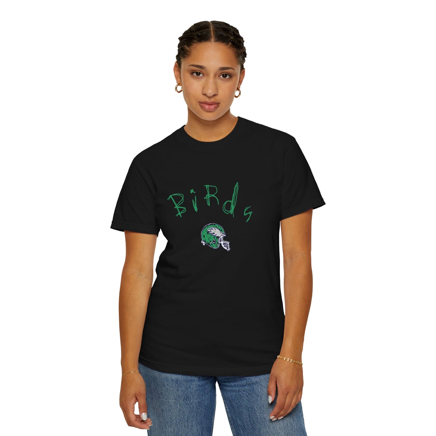 Birds Crayon Helmet Tee