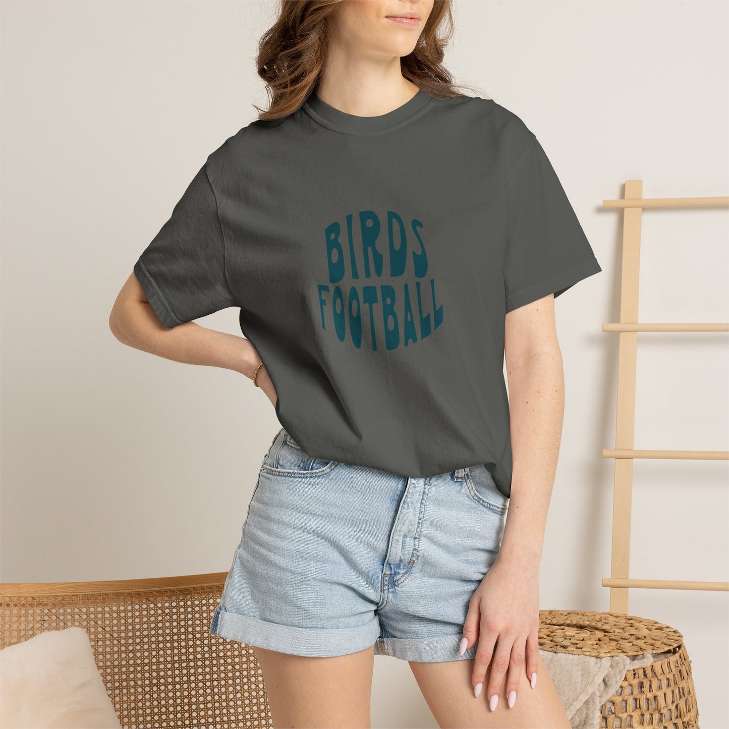 Birds Football Retro Wave Sports Tee