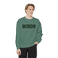 Birds Plaid Block Font Sweatshirt