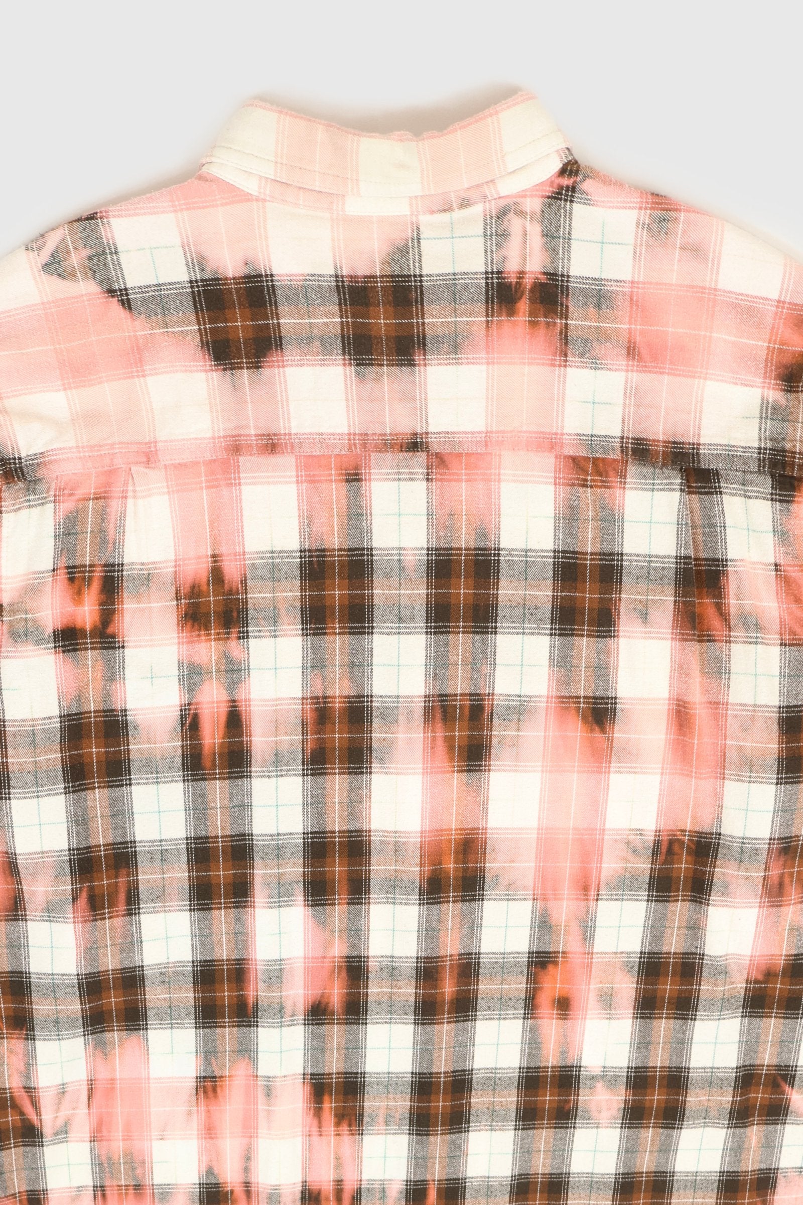 Bleached Flannel Button Down Shirt Image 5
