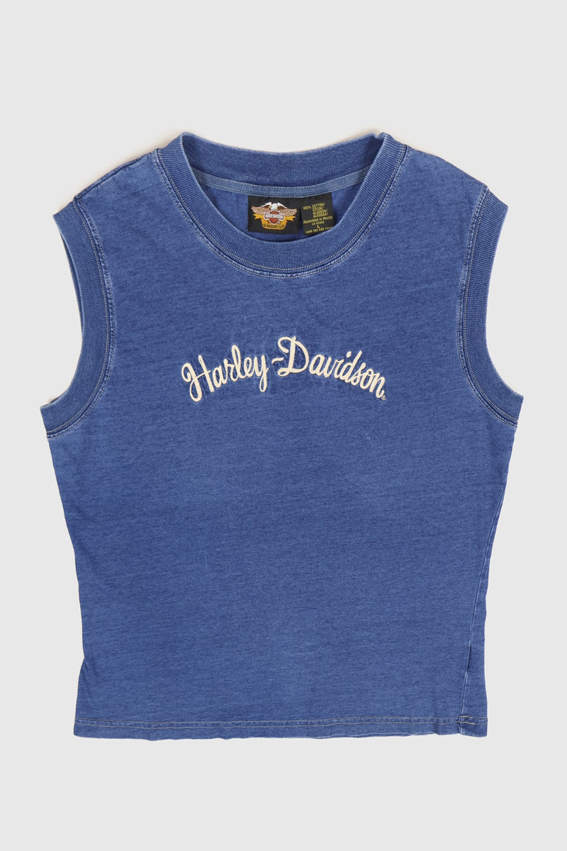 Y2K Harley-Davidson Emrboidered Sleeveless Tee