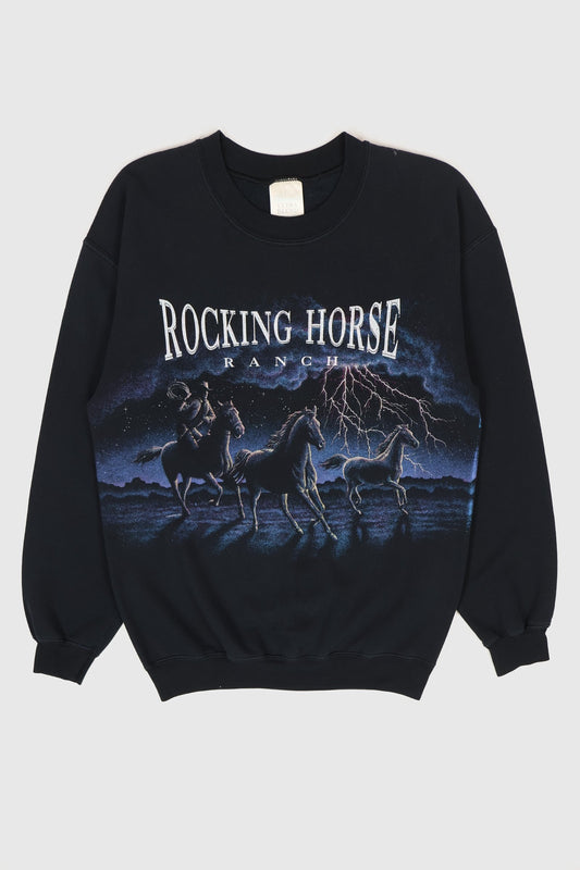 Vintage Rocking Horse Ranch Crewneck Image 0