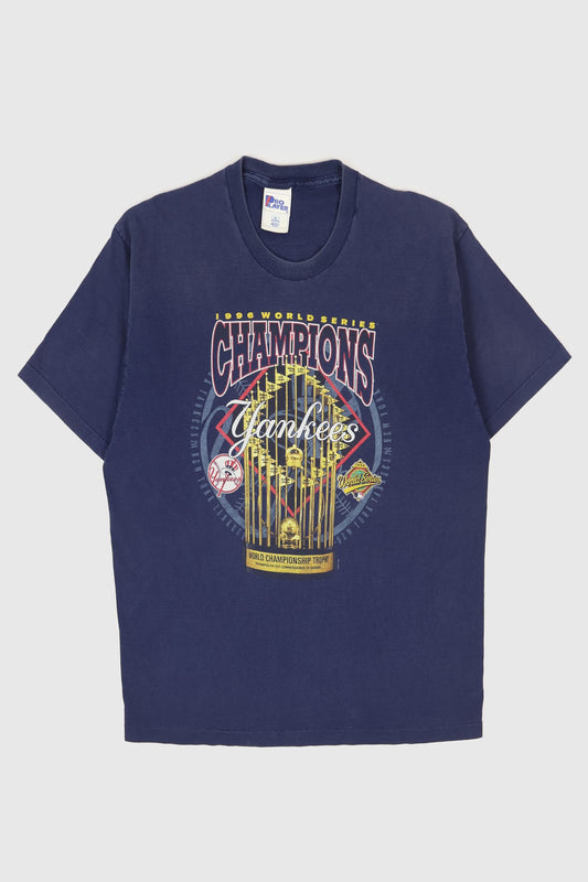 Vintage New York Yankees 1996 World Series Champions Tee Image 0