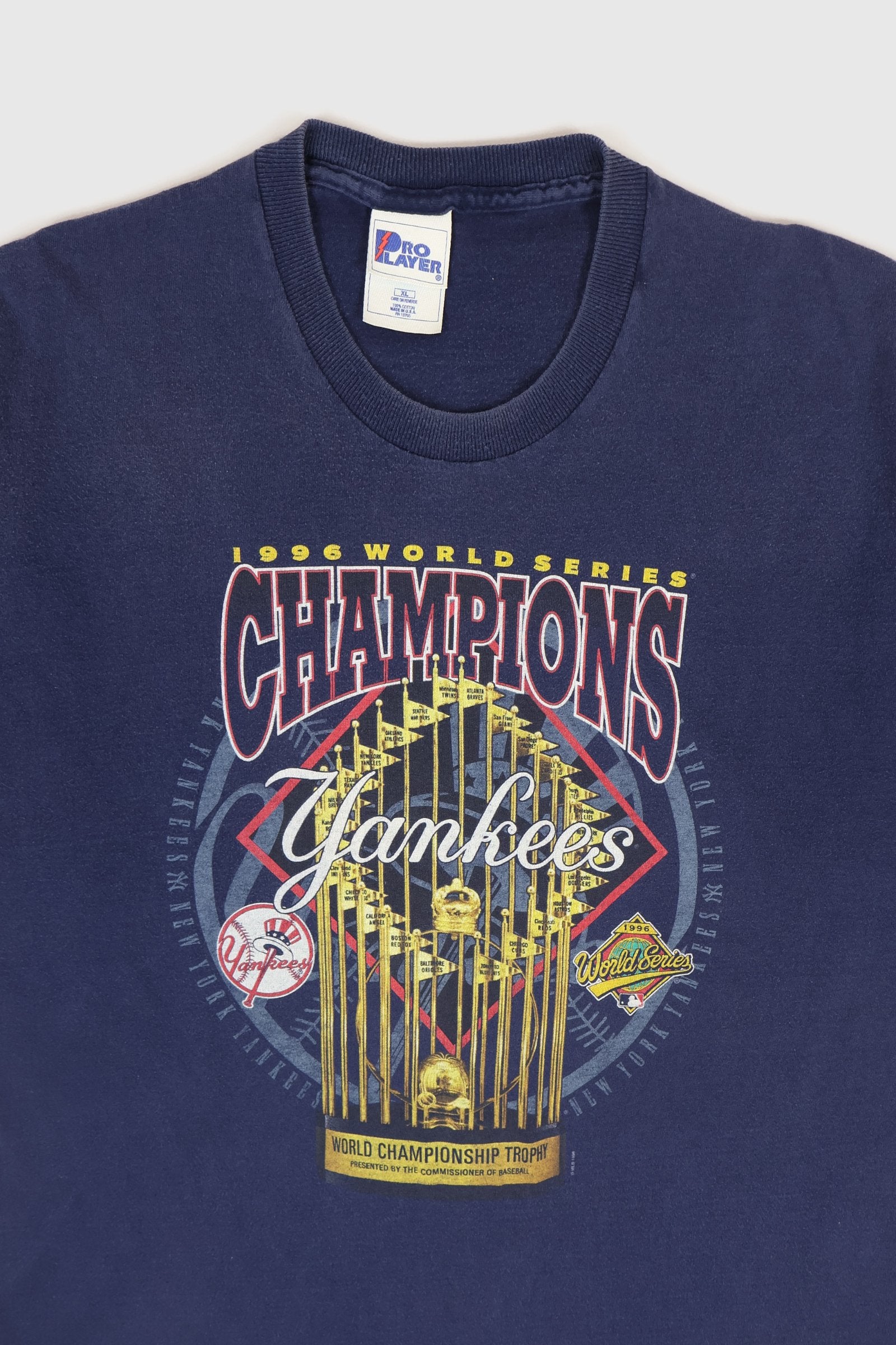 Vintage New York Yankees 1996 World Series Champions Tee Image 1